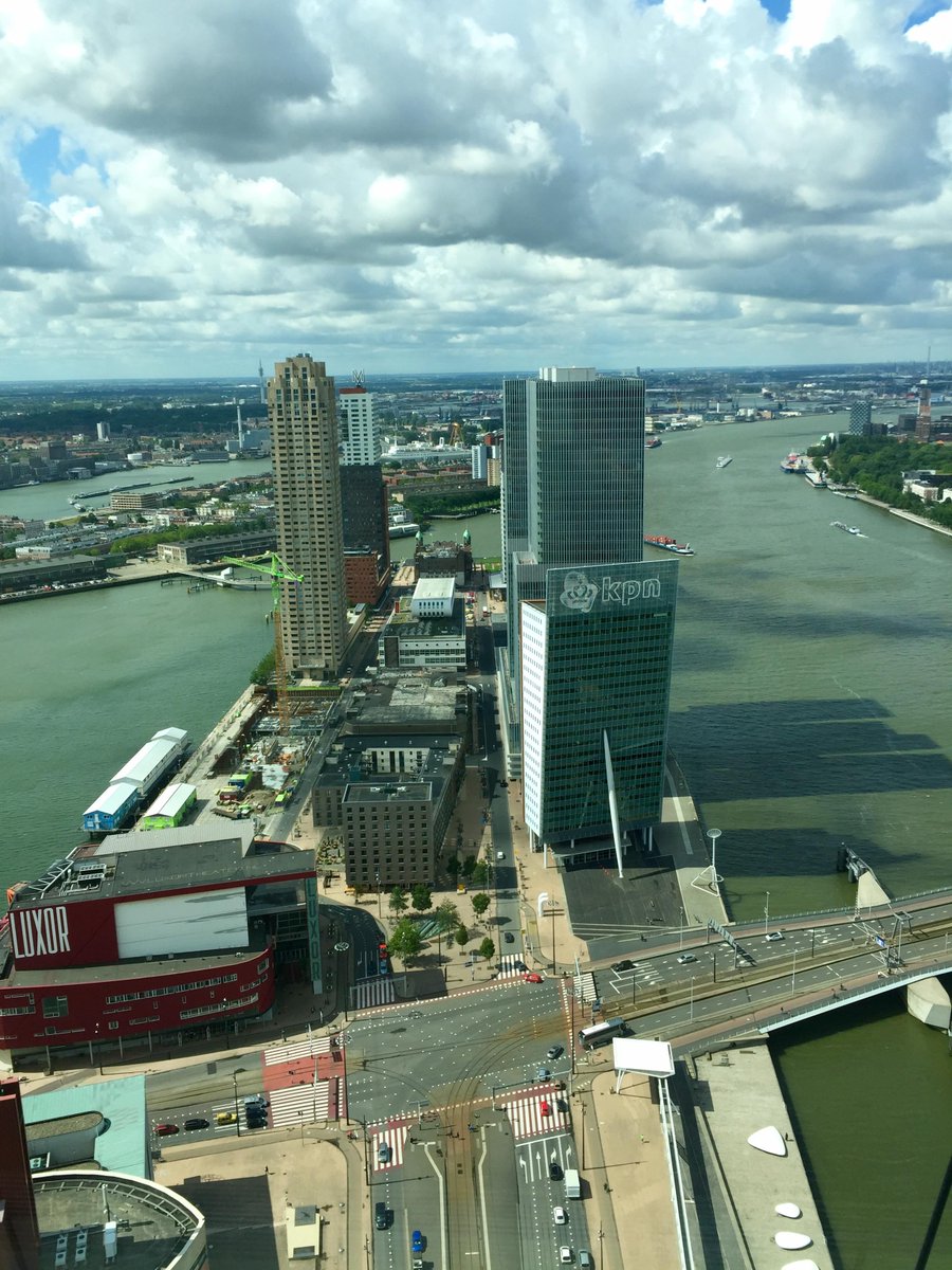 Great view! Deloitte building: meeting Govlab in Rotterdam. #cities  #cityplatform #scope010