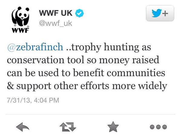 _AnimalAdvocate's tweet photo. World Wildlife Fund must stop supporting #TrophyHunting 
#CecilTheLion

http://t.co/A9yZz0dSMv

@Protect_Wldlife @WWF http://t.co/shh5Hfk6z4