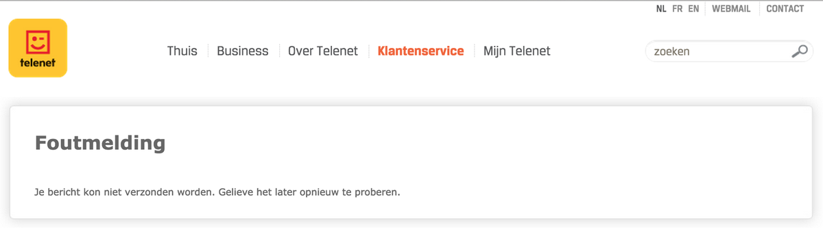 jasonbernard's tweet photo. @Telenet Voor alle duidelijkheid: ik krijg onmiddellijk dit scherm. http://t.co/Kaw24I2TRB