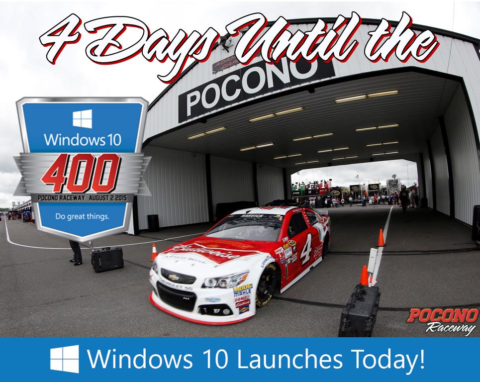 4 days until the #Windows10_400! Oh, and #Windows10 is now available...for free!--> bit.ly/1VMCL9s