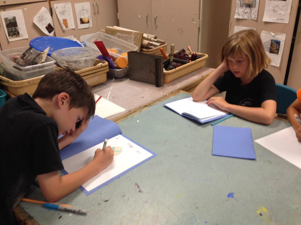 APSSummerFun's tweet image. Using Paint Markers in All About Paint!