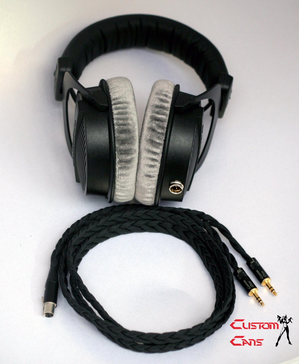 CustomCans's tweet photo. UBER DT 990 PRO with XLR detatchable mod, for Pono or balanced amp #beyerdynamics #customcans #DT990 #headphones http://t.co/L9d1jlMuYE