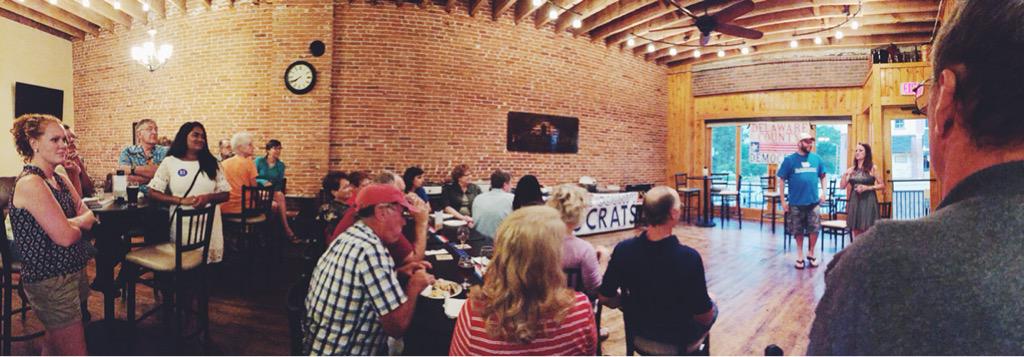 DianaBonete's tweet photo. Shout-out to the @DelcoDemocrats for such a great event last night. Loved seeing new democrats in the room http://t.co/vYP8TjupnE