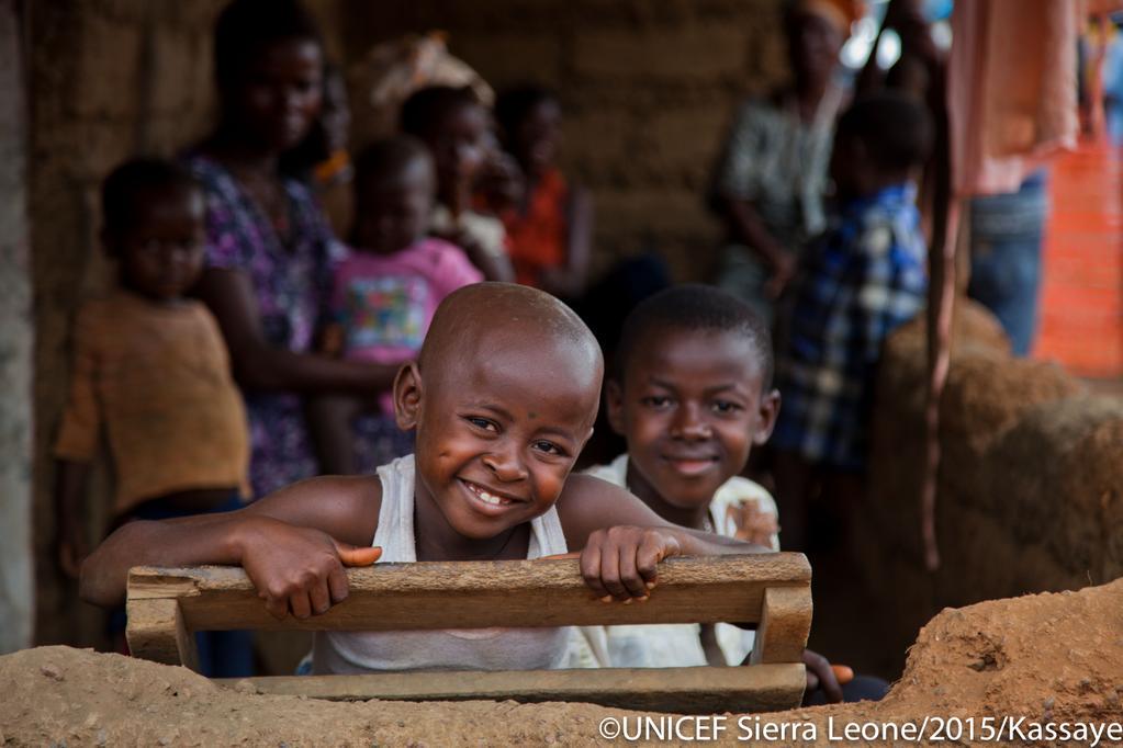 UNICEF's tweet photo. "The first thing I will do is dance" Alimamy, 9, was released from #Ebola quarantine last week. @UNICEFSL http://t.co/mwSdqp0xMy