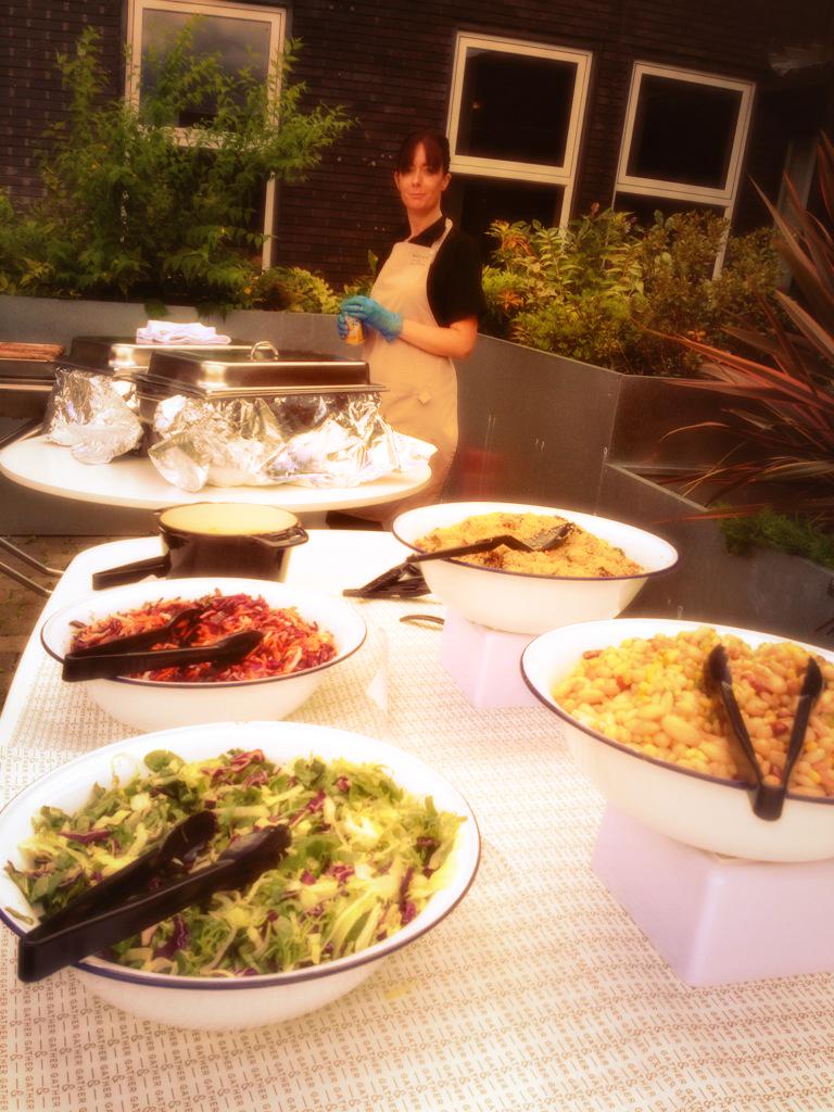 Catering_STC's tweet photo. Barbecue roadshow hit Derby today - some amazing salads #bombayslaw #fivebean #quinoa #summer http://t.co/bfvFEHTrlL