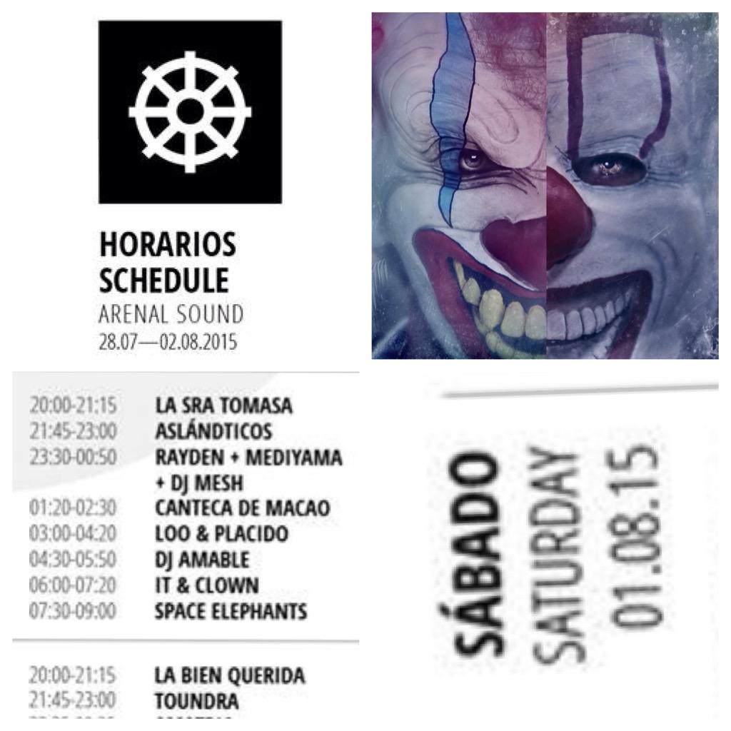 Hello Sounders! Are u Ready for this Saturday? 

#ITANDCLOWN <a href="/ArenalSound/">Arenal Sound</a> <a href="/freakzmeout/">Freakz Me Out</a>