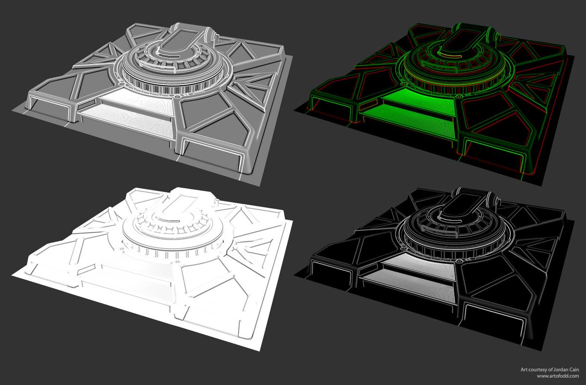 New Knald Beta is out w/ curvature  support! More info in the <a href="/polycount/">Polycount - @polycount.bsky.social</a> thread! bit.ly/1KziuOD #gamedev