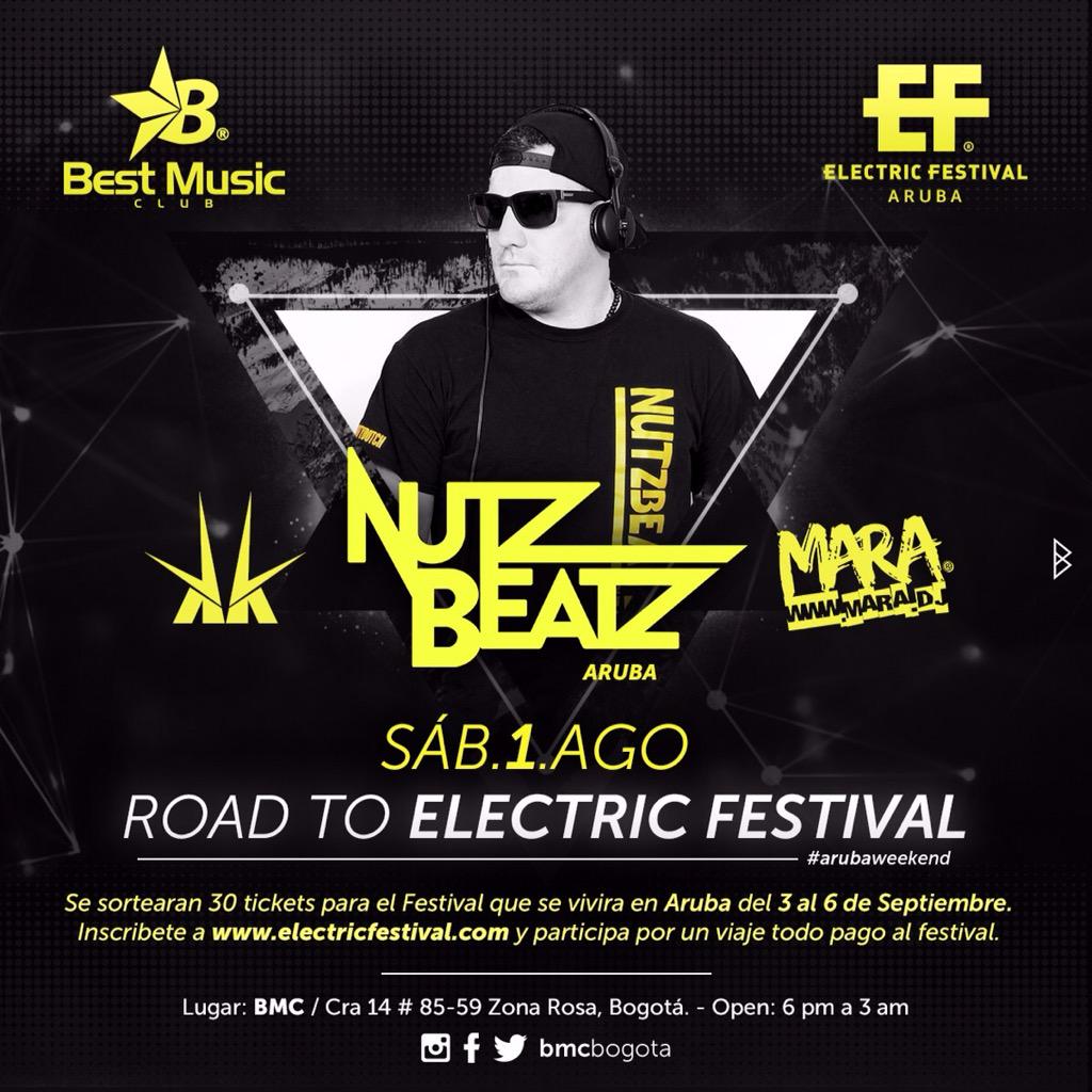 bmcbogota's tweet photo. Este sabado 1 agos desde #Aruba @nutzbeatz dj residente de el  @electric_fest @DJMaraColombia @DJKkColombia http://t.co/5V3MVMSgjV