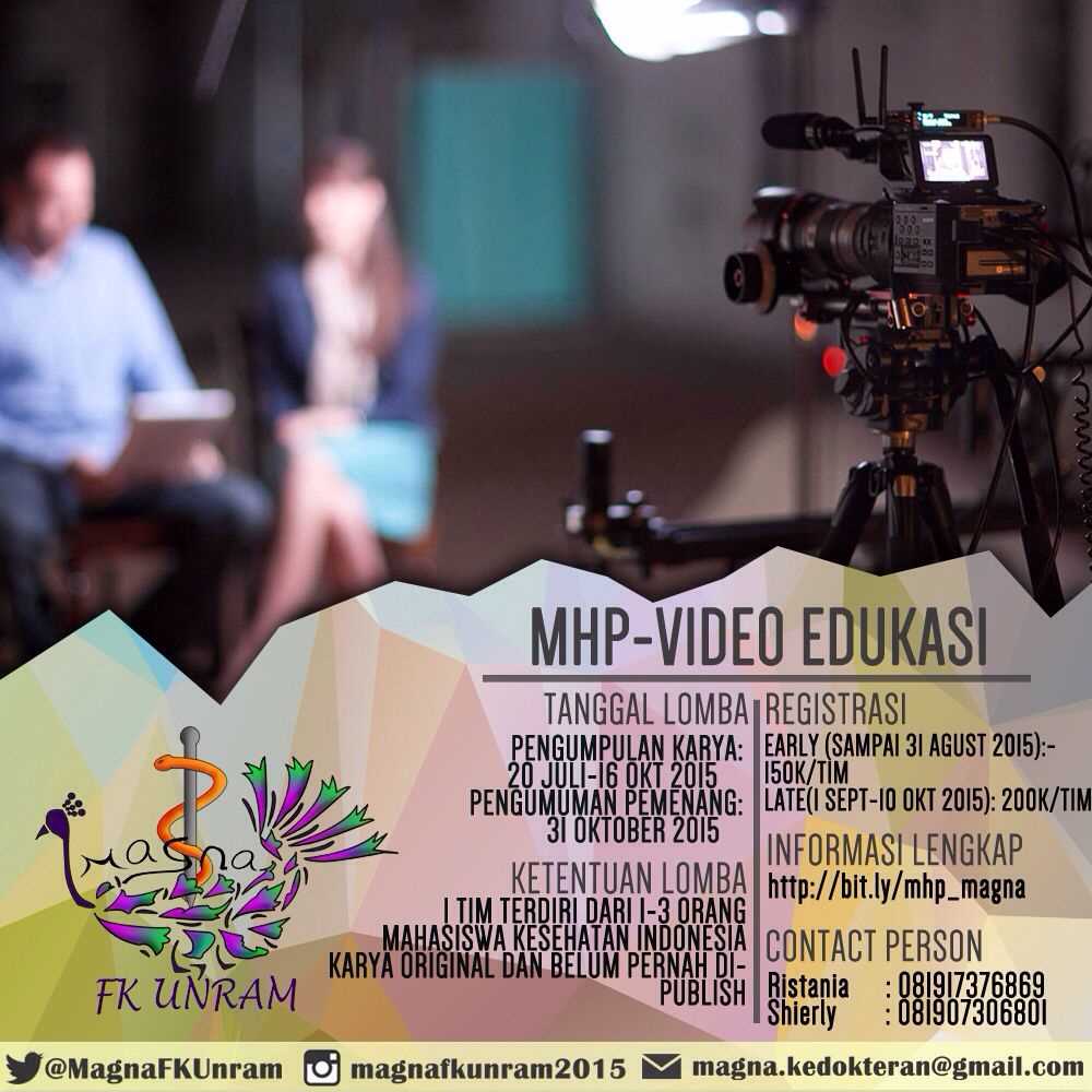 MagnaFKUnram's tweet photo. Dan yang satunya lagi adalah Lomba Video Edukasi http://t.co/VMSdIZA9R9