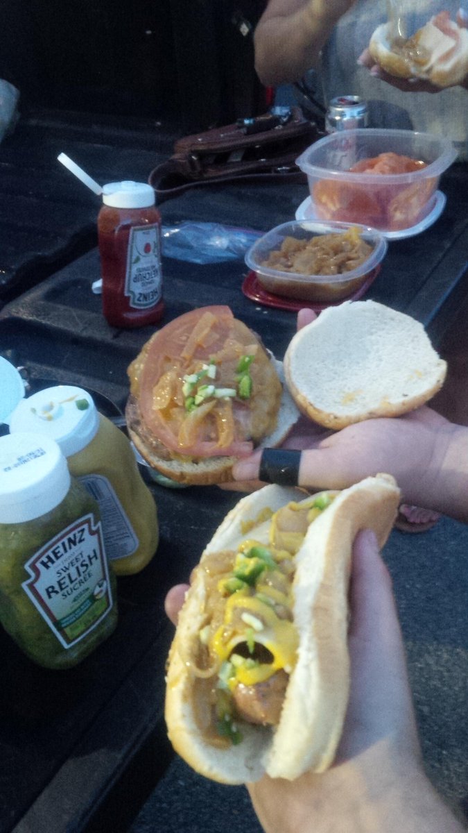 WolfpackSoftbal's tweet photo. The BBQ game this year tho... Hot Italian sausages with Swiss cheese, jalapeño, and fried onions. #WolfpackSoftball http://t.co/lFmZWFXYNu
