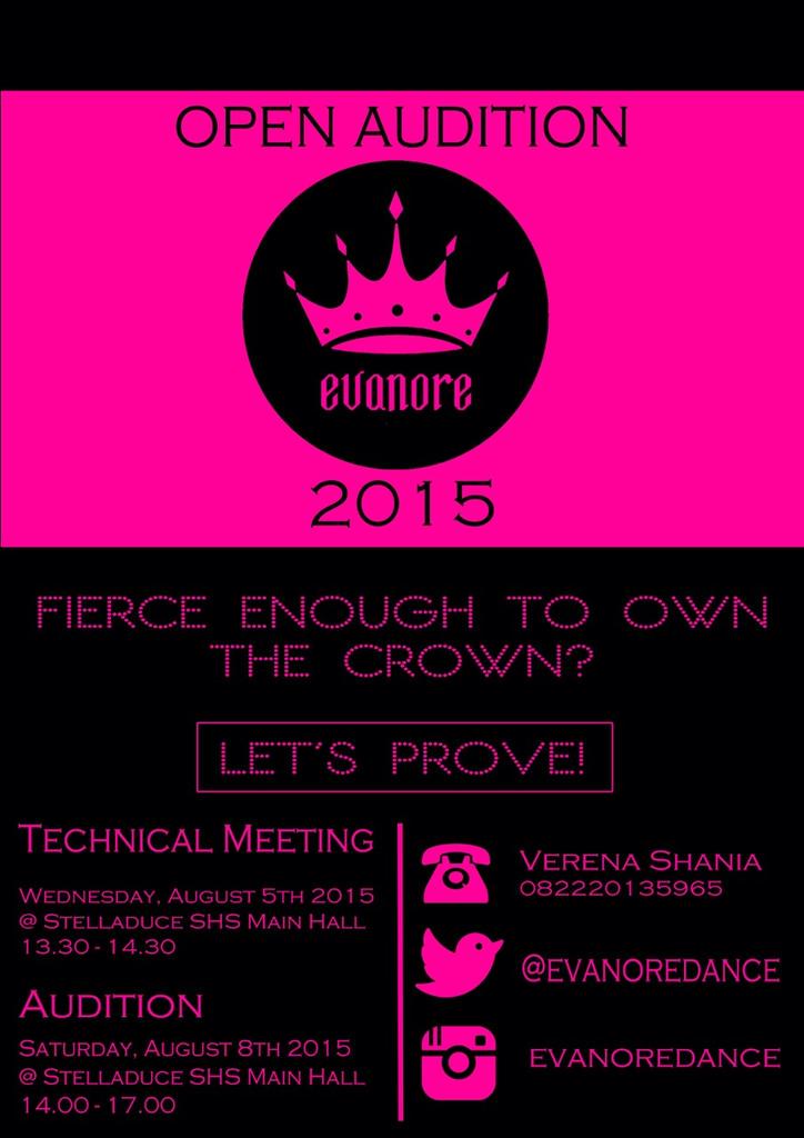 We're welcoming you all to join our audition on Saturday, August 8th 2015 at Stella Duce SHS Main Hall, 14.00-17.00.