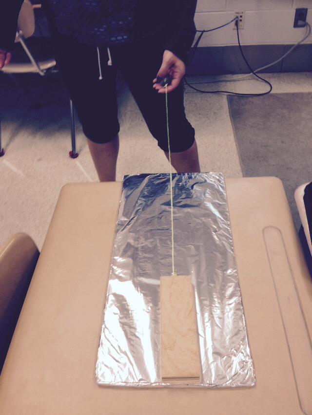 BLBTeach's tweet photo. Third grade teachers testing motion on different surfaces.  @STETeam1 #SIC2015 http://t.co/FwWsAWI315