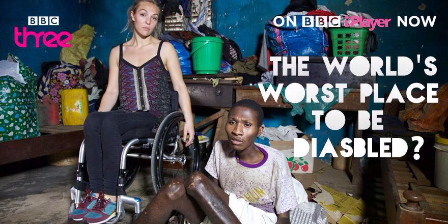 sophmorgTV's tweet photo. Catch up with @bbcthree #worstplacetobedisabled on #iplayer http://t.co/2ZwTj1c4XK http://t.co/Drdeu9L06Q
