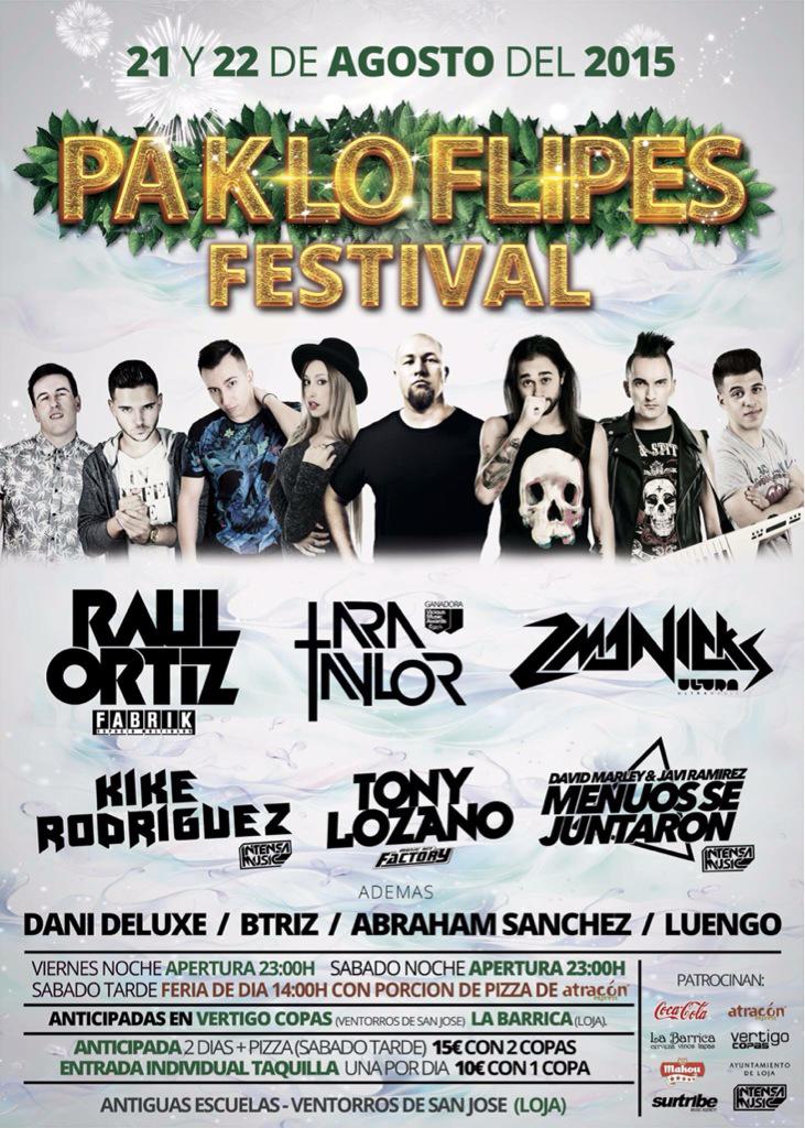 ¿No te has enterado?
¡¡Estaremos en @PaKLoFlipesFEST !!