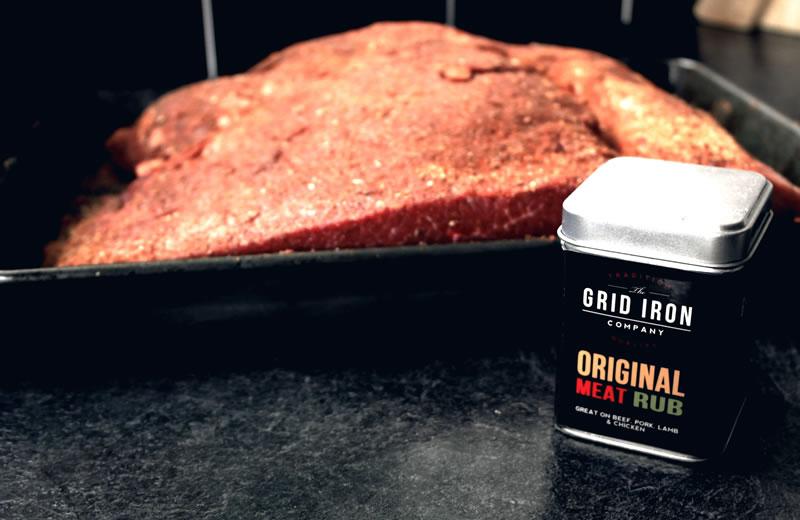 4kg brisket coated in our rub before slow smoking for around 12 hours. Come &amp; try it @kilnseyparkinfo tomorrow lunch