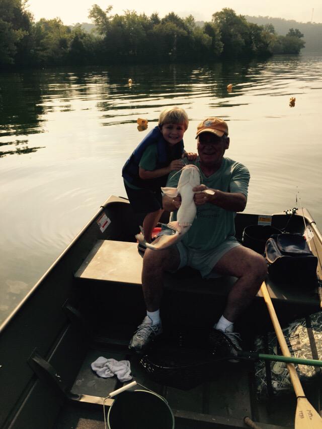 CoachPrattAU's tweet photo. Coop's first ever catfish on a jug! http://t.co/VoZlTUeKn1