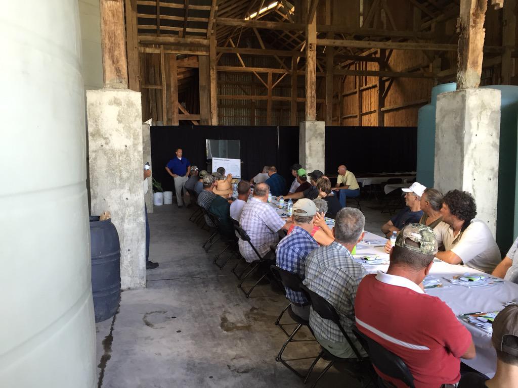 greenvillelpf's tweet photo. Great start to our #puregrade #ppt15 good to see lots of interested growers learning how to #boostyields #ontag http://t.co/YUI6fm3967
