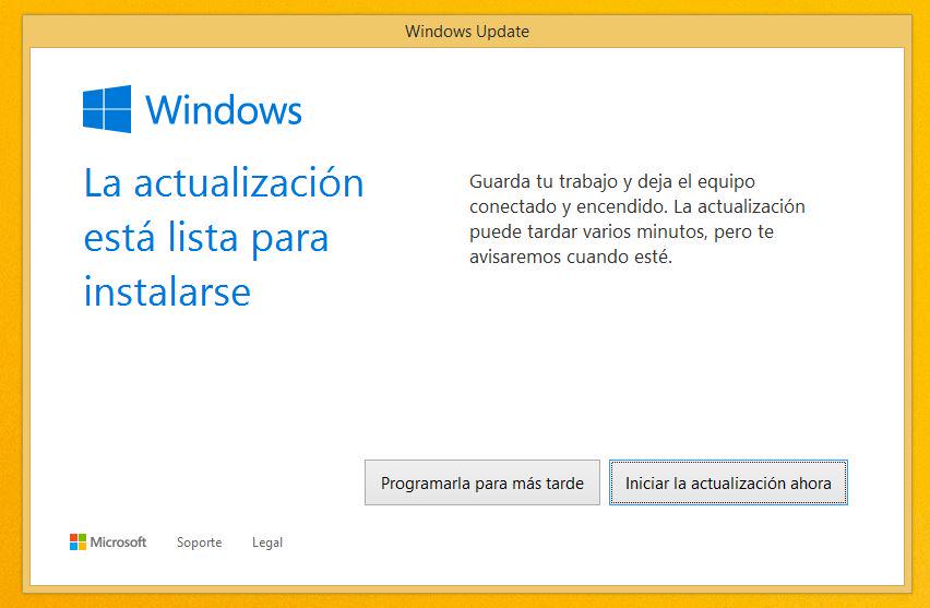 inforvalse's tweet image. Todo listo para actualizar a Windows 10!!!