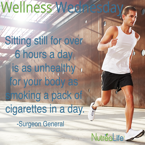 Nutrea_Life's tweet photo. WELLNESS WEDNESDAY

Take breaks every hour to walk around the office or take a trip to the water cooler. #NutreaLife http://t.co/VVPBxJUDWW