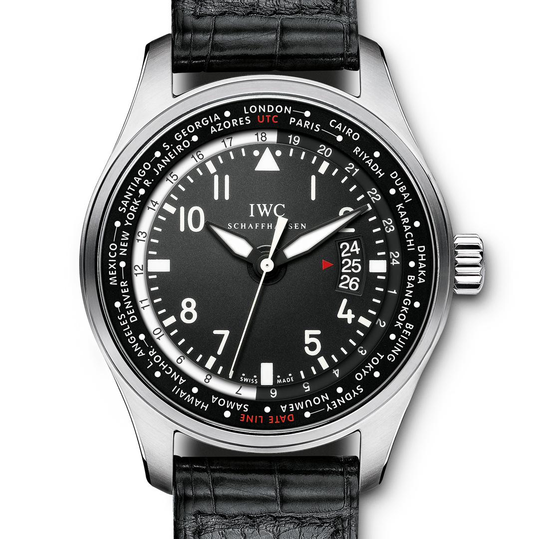 IWC's tweet photo. #DidYouKnow The Pilot’s Watch Worldtimer helps you to track various time zones even when crossing the Int. Date Line. http://t.co/KbreUV7kiF