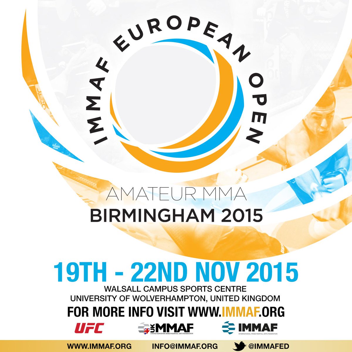 UKMMAFed's tweet photo. Welcome to our new Twitter! Follow us for UKMMAF news, course updates &amp; tryouts info for the IMMAF Europeans http://t.co/MZsIPIMmEm