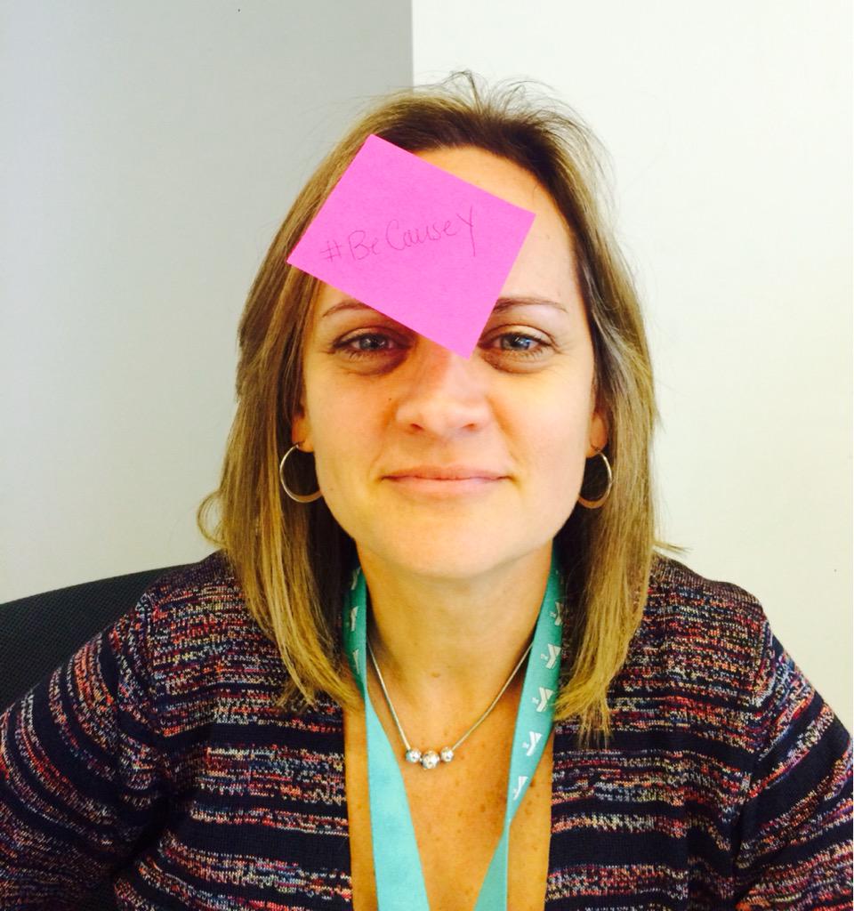 livingourcause's tweet photo. Apparently magnets are going out of style. Thankfully Post-its are not. #BeCauseY Thanks @LisaATallman ! @kathykuras http://t.co/KYveBI9Lm4
