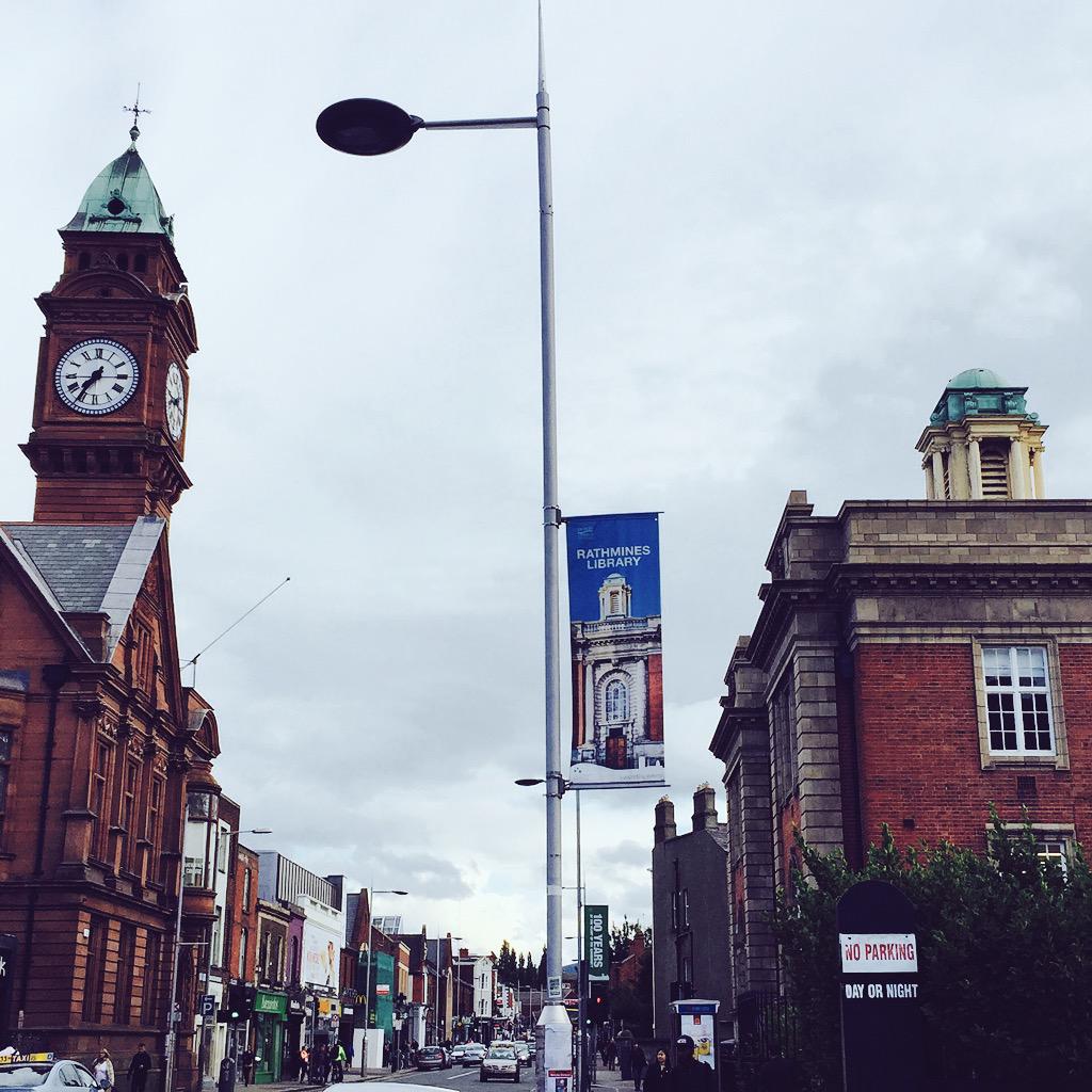 civicbanners's tweet photo. Lovely evening in #Rathmines @dubcilib #banners #DublinLibraries #RathminesLibrary @VisitDublin #LoveDublin http://t.co/JH2aw8wPfg