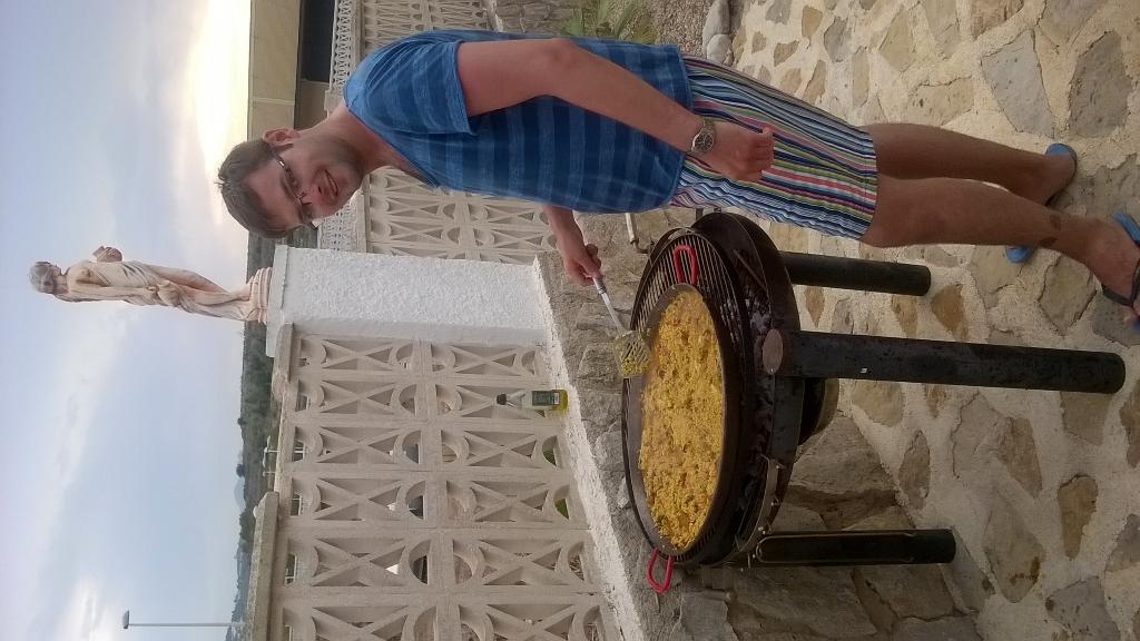 nigeljspencer's tweet photo. Adams first paella in our villa in Spain gorgeous @adams2286 @Spencerr15 http://t.co/a3JDmXQF7l