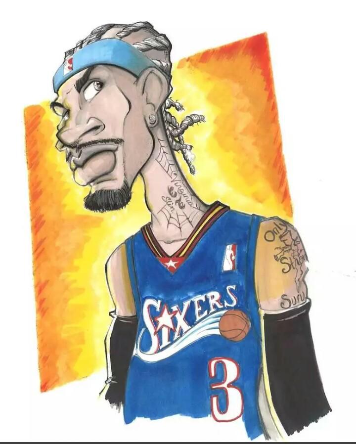 Sixers24_7's tweet photo. AI,TOON STYLE http://t.co/0u5y25LDrl