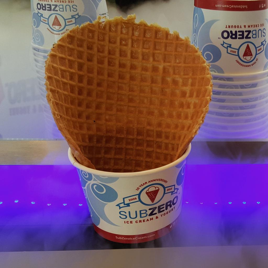 SubZeroNc's tweet image. Waffle Bowl Weds! Get a free waffle bowl w/purch of a reg/large Ice Cream. We make our waffle bowls daily in store!