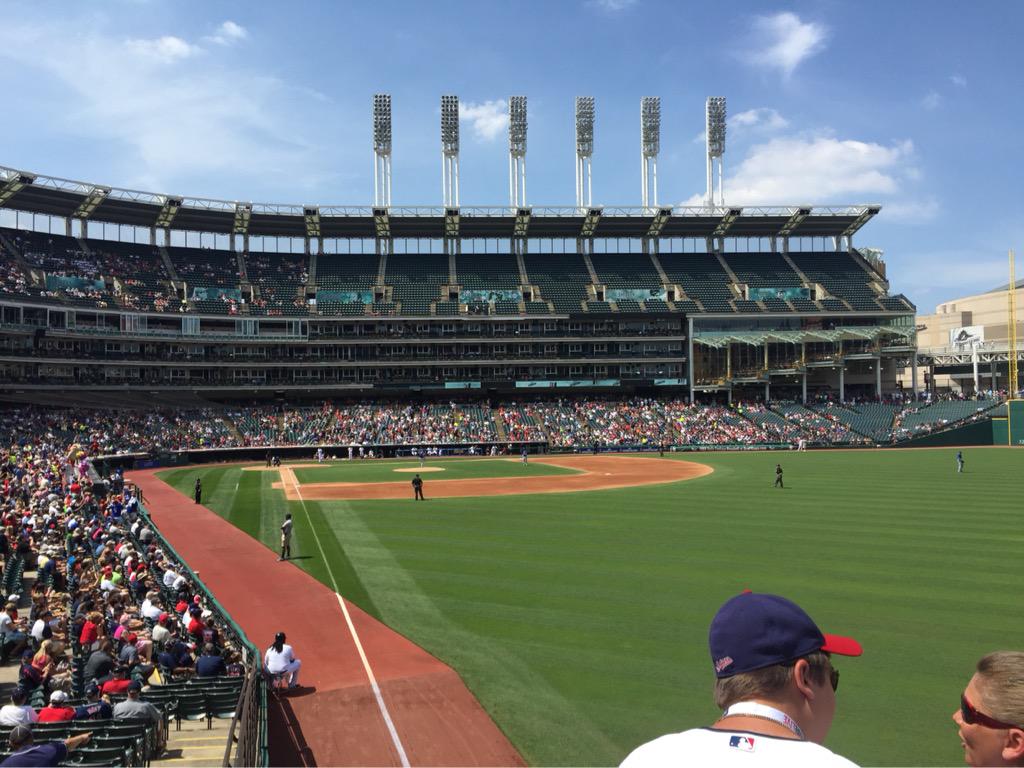 joberlin3's tweet photo. Good day for a ball game.. GO TRIBE #TribeLive #adcom http://t.co/JDDjFP3D6j