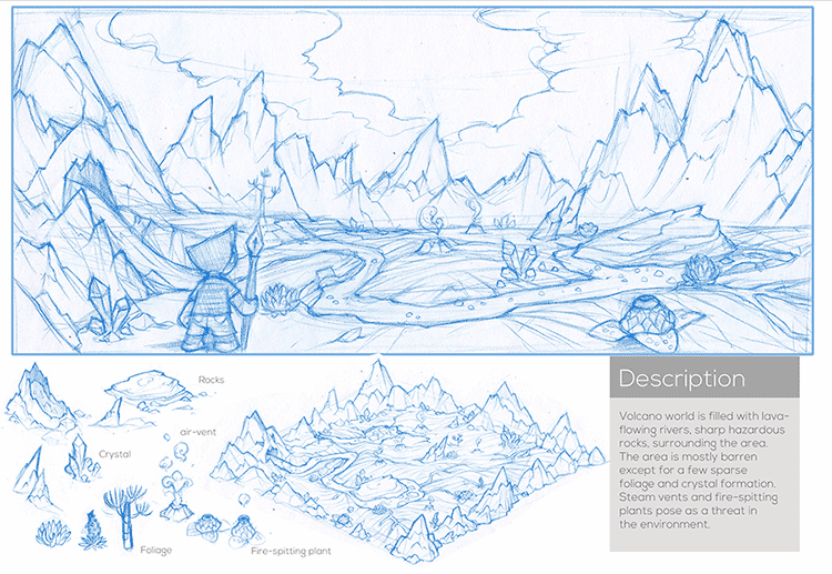 RebelHippoInc's tweet image. Early concept art of environments &amp;amp; enemies you may encounter in #JustPretend rebelhippo.com/products/just-…
