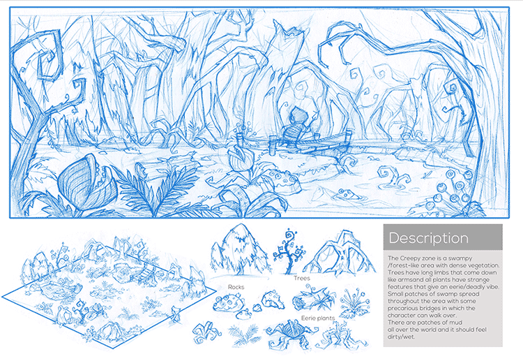 RebelHippoInc's tweet image. Early concept art of environments &amp;amp; enemies you may encounter in #JustPretend rebelhippo.com/products/just-…