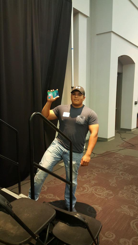 UAFSNSO's tweet photo. Congratulations to Isaiah Rodrigues - winner of yesterday's #NSO2015 iTunes gift card! http://t.co/Ps7198IJlf