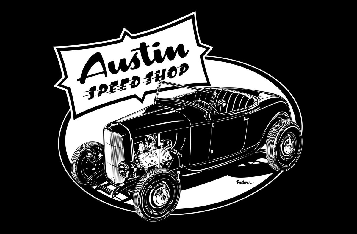 AustinSpeedShop's tweet photo. You rule Gabe! RT @PachecoKustoms: New design for @AustinSpeedShop featuring John Joyo's Roadster http://t.co/TX430QcpxS