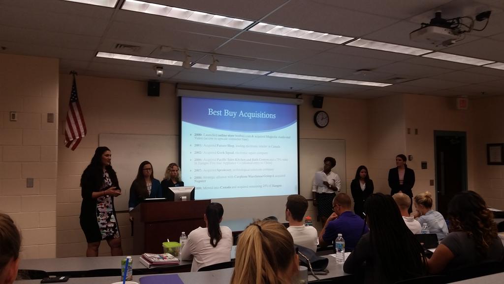 UCFDeVosSBM's tweet photo. #UCFDeVos D16 presenting in Business Strategy a little over 24 hrs after returning from #DohaGOALS in LA @UCFBusiness http://t.co/VzVh8nLTAI