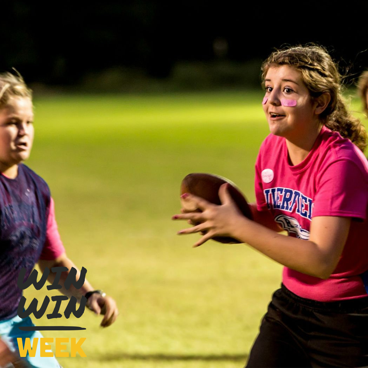winwinweek's tweet photo. Riverfield Country Day School hosted a powderpuff game to support WinWin Week. What are some of your favorite ideas? http://t.co/rxrod2rFyY