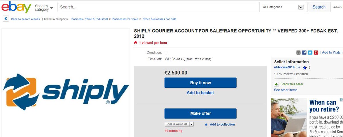 DespatchNetwork's tweet image. Wow! Value for money?
ebay.co.uk/itm/SHIPLY-COU…