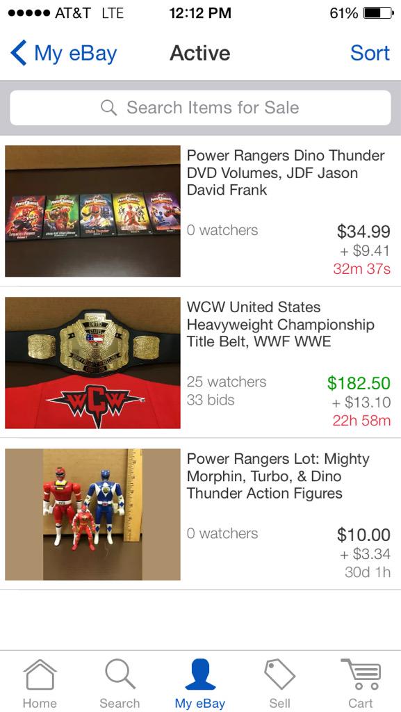 Just minutes left on my #PowerRangers Dino Thunder DVD listing. #eBay