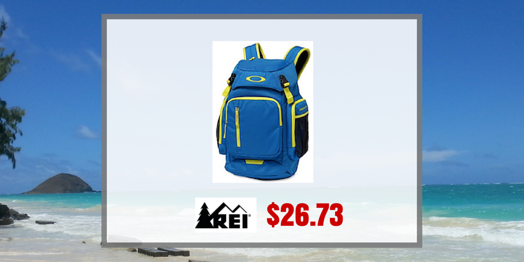 dealscience's tweet photo. DEAL ALERT: This @oakley backpack is on sale for $26.73 (MSRP $90) at @REI. http://t.co/DEUtftP8c6 #High5 http://t.co/4hMkinMR2U