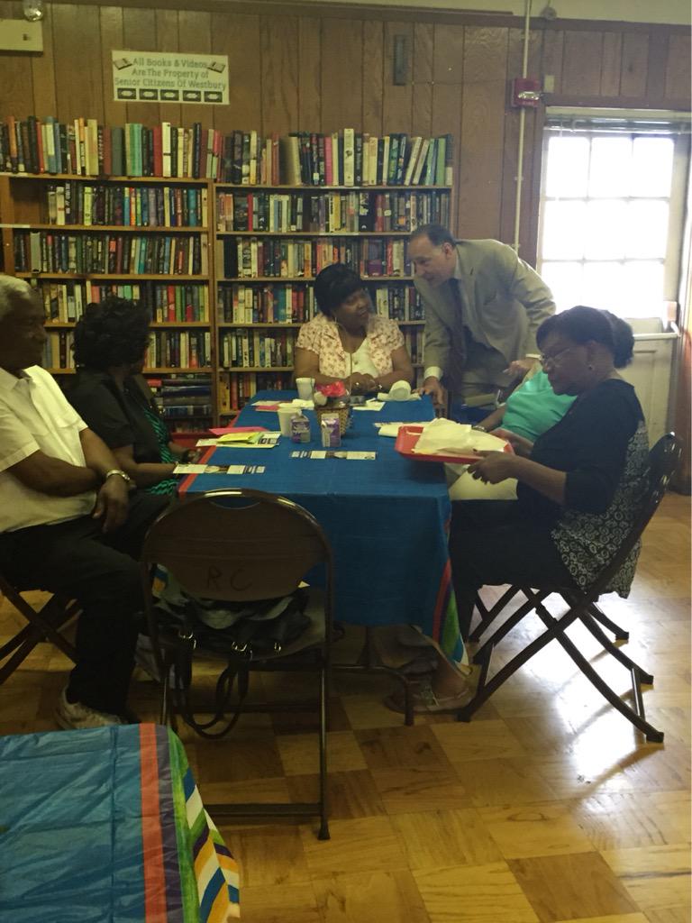 ScottoDA2015's tweet photo. Great time at Westbury Senior Citizens Center today! Everyone's voice matters #ScottoForDA #Scotto2015 http://t.co/bU73t7GCYW