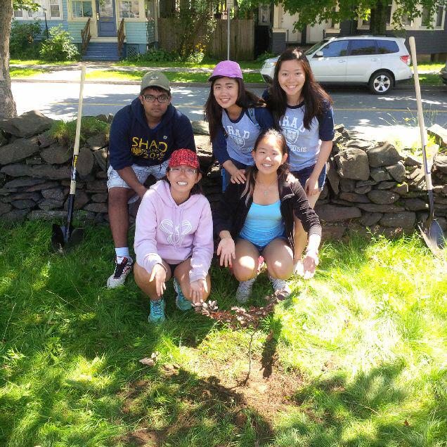michael_smit's tweet photo. Planting trees on campus to mark 15 years of @ShadValley at #DalhousieU! @Dalnews @shadvalleydal http://t.co/w2UAhgQaNo