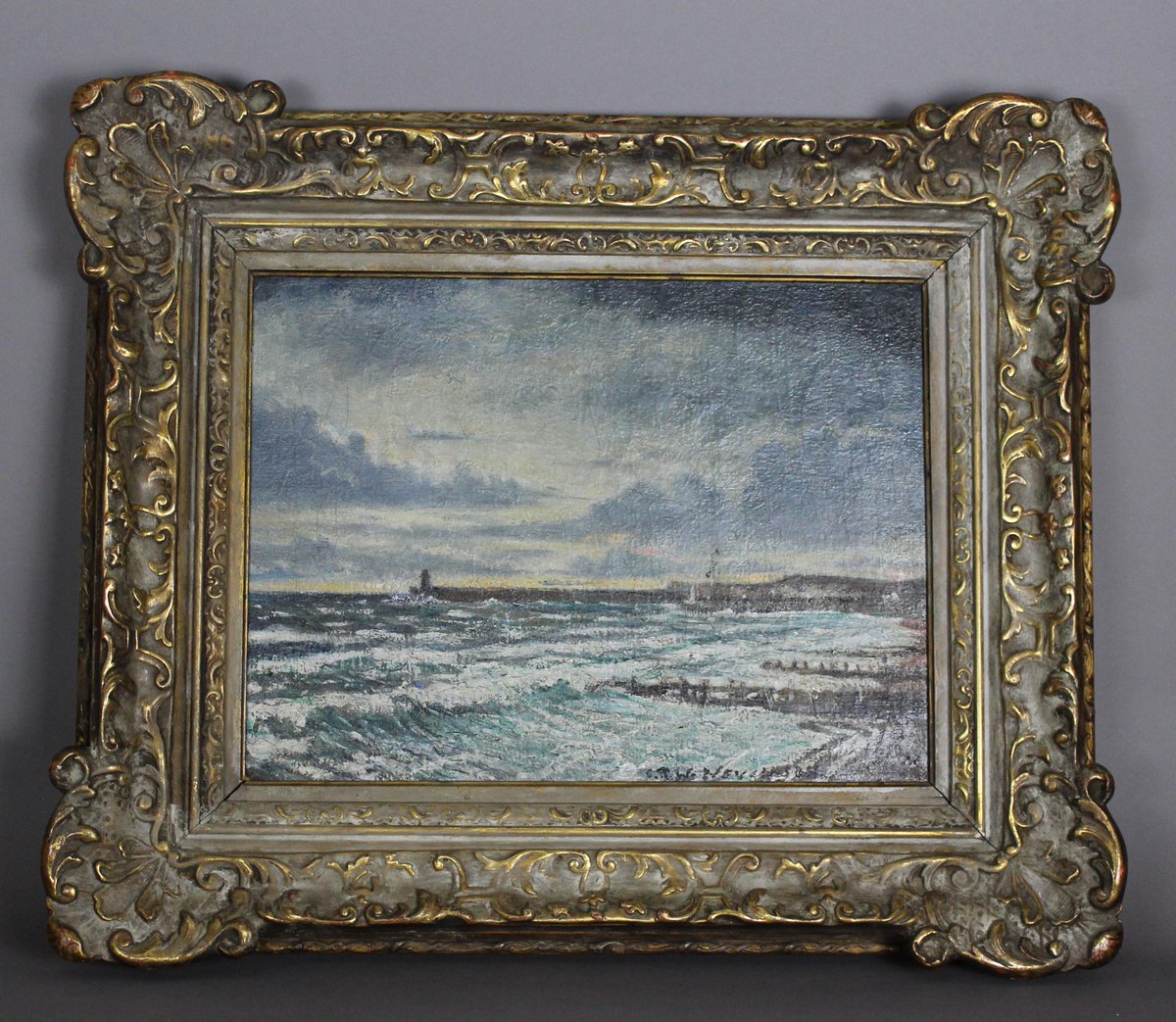 auction_me's tweet photo. @WarringtonAuc Please RT! Lot 3 in our August 1st auction is this painting of Newhaven by Christopher Nevinson http://t.co/b3UQpIlDVA