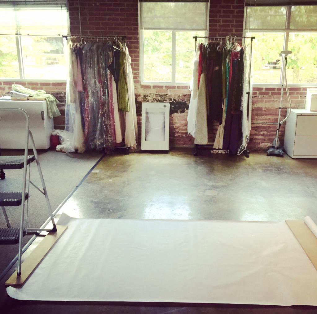 dressproject's tweet photo. Check out The Dress Project studio thanks to Sarah, our stellar @OglethorpeUniv intern! #1dress5women #internship http://t.co/bMyal2Hixo