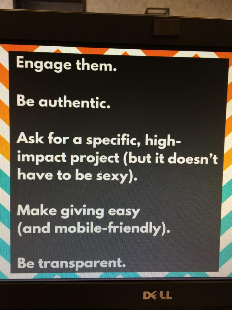 AISDFoundation's tweet photo. Real, useable info! Now to continue the transition from institutional voice to authentic and relatable #slack2act http://t.co/6a5h82xg6J