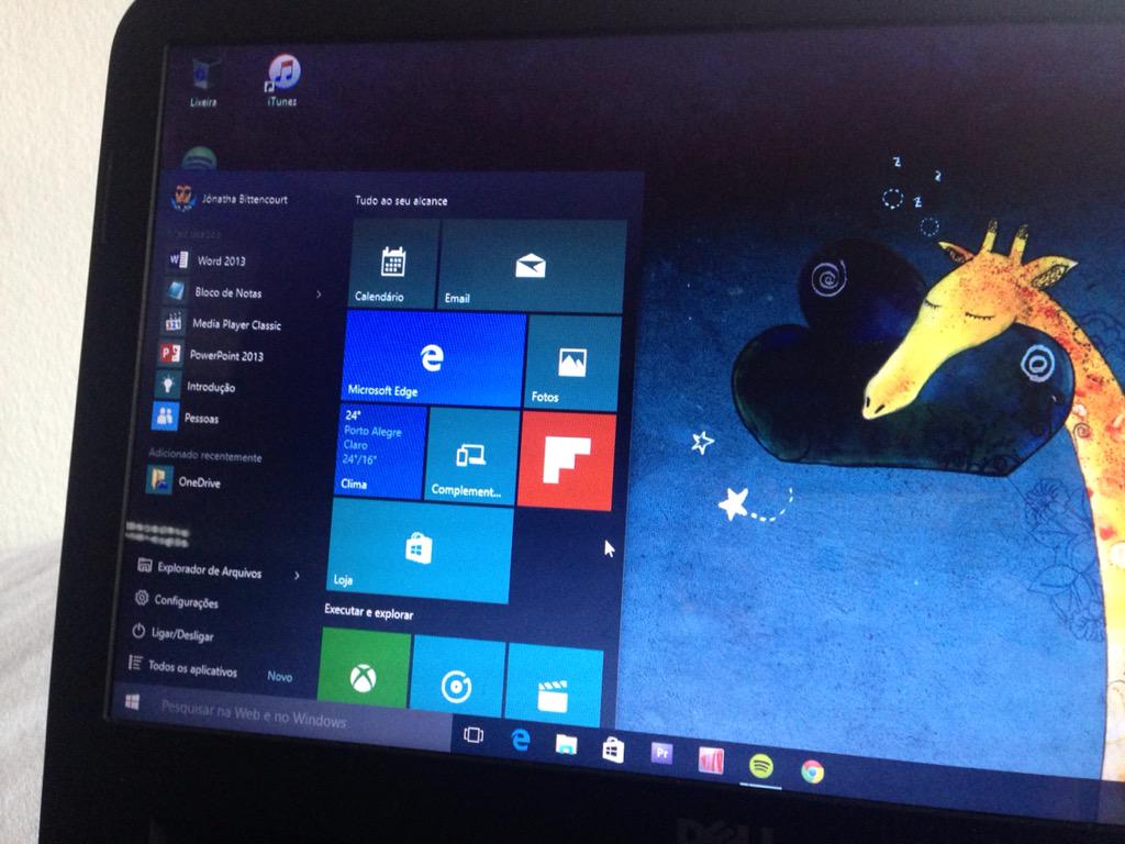 jb_jornalista's tweet photo. #Windows10, já estou amando. #MenuIniciar http://t.co/x5YO2obR0d