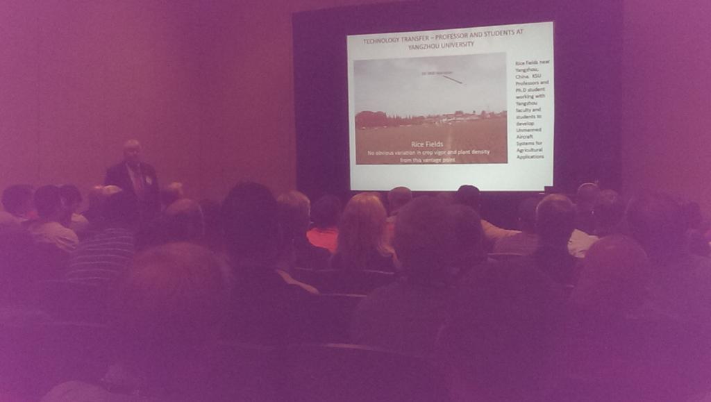 Great work on showing Ag ROI with aerial imagery. 1 hour PhD from Kevin Price <a href="/Ag_Pixel/">AgPixel</a> #infoag15
