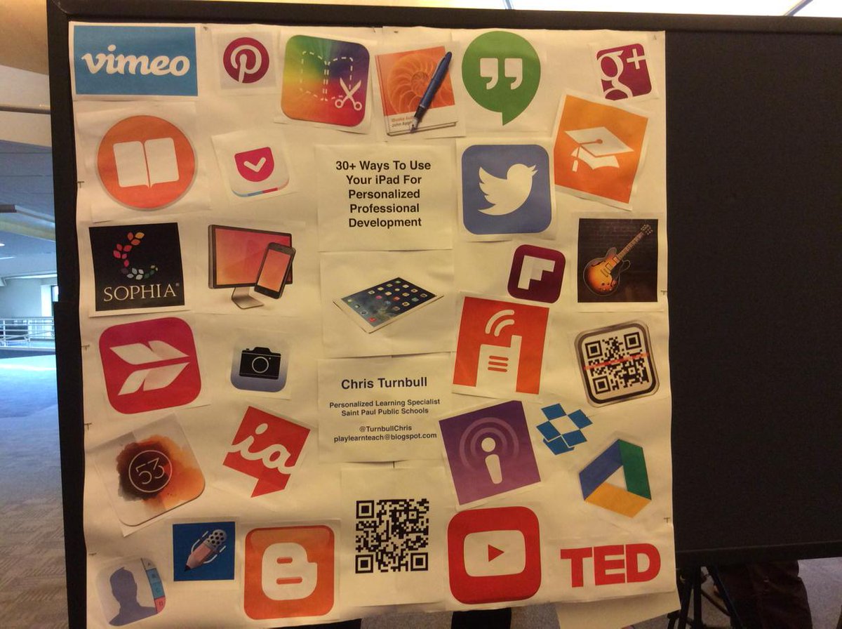 TurnbullChris's tweet image. Come learn about iPad apps to use to personalize your own PD creation &amp;amp; curation #mnsummit2015 #profdevt