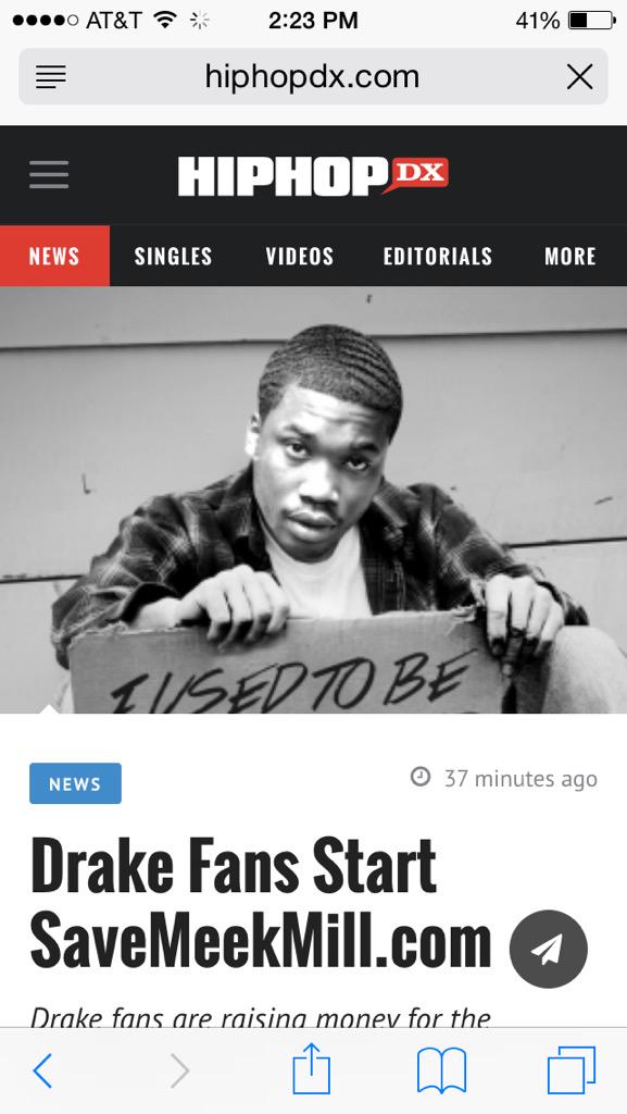 SaveMeekMill's tweet photo. Thank you for supporting the cause @HipHopDX! #SaveMeekMill http://t.co/1IlZlo10vY http://t.co/LqZvHPwtaH