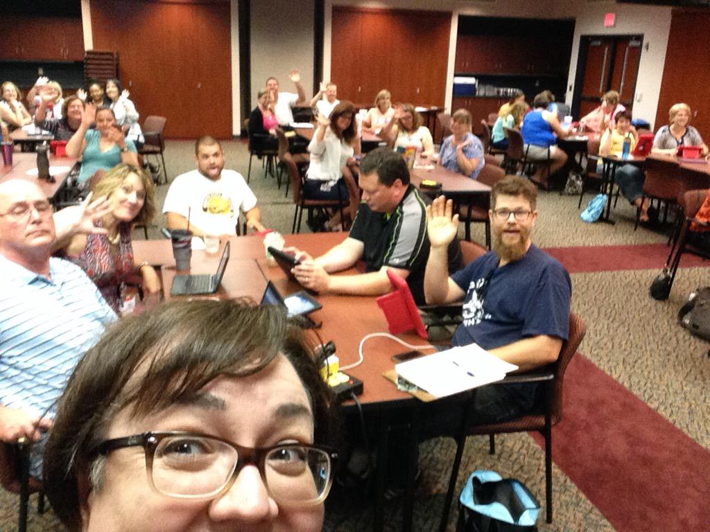 GingerLewman's tweet image. Chilling with some awesome #opsedtech Ts! #ksedchat @ESSDACK